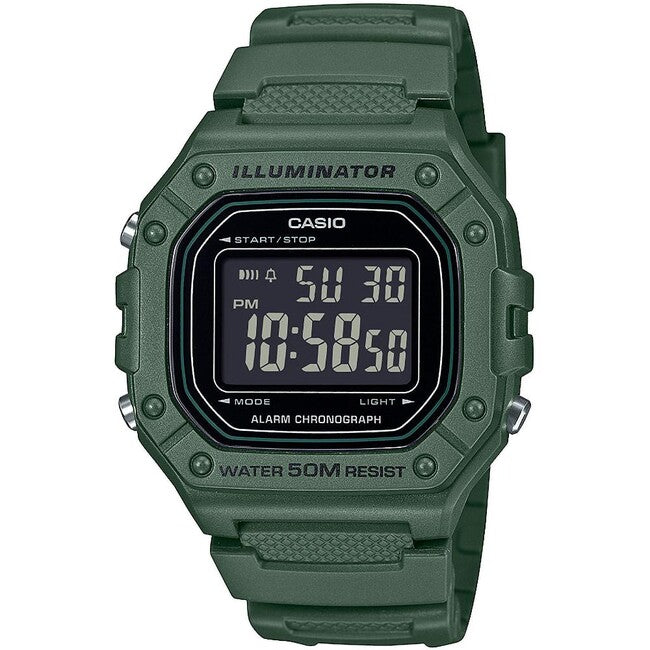 Casio W-218H-3BVEF ρολόι, πράσινο