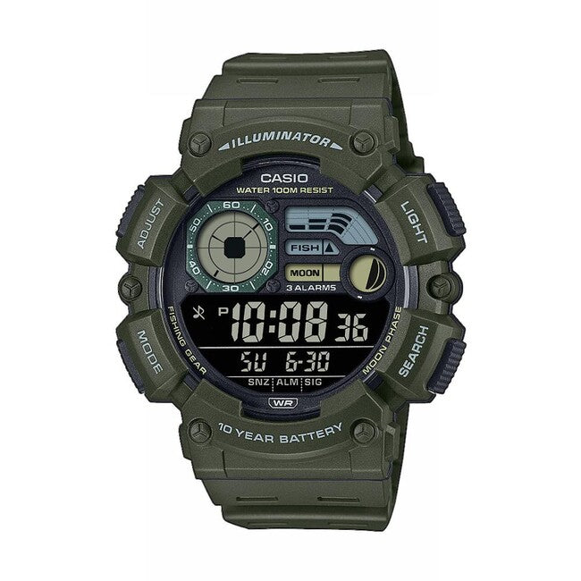 Casio WS-1500H-3BVEF ρολόι, πράσινο