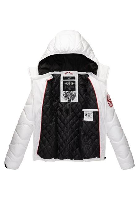 Navahoo KEY COLOR women's winter hooded jacket, white