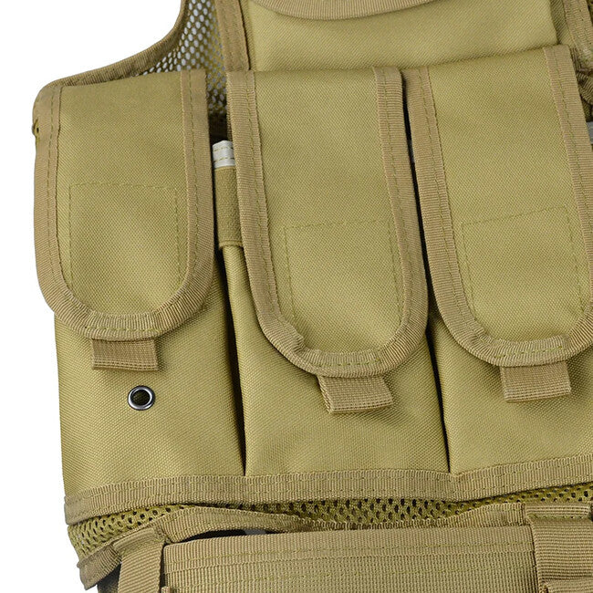 Dragowa Tactical αμάνικο γιλέκο τακτικό, μαύρο