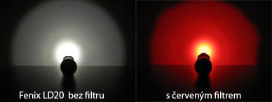 Fenix AOF-S φίλτρο για μπαταρίες, κόκκινο