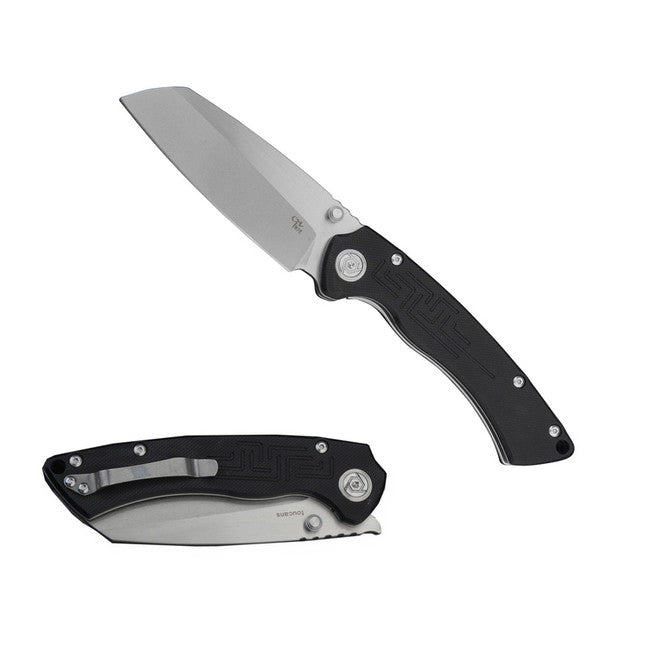 CH KNIVES Toucans Μαχαίρι Αναδιπλούμενο G10 bk, Μαύρο