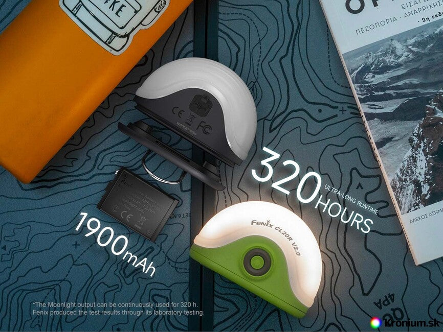 Fenix CL20R V2.0 φακός κεφαλής, μαύρο