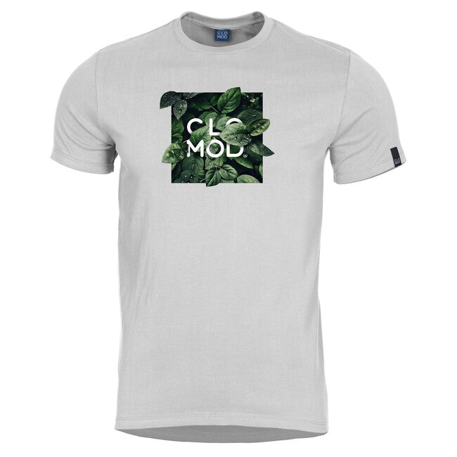 CloMod Leaves Μπλουζάκι Κοντό, Λευκό