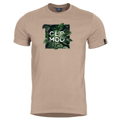 CloMod Leaves Μπλουζάκι Κοντό, Χακί