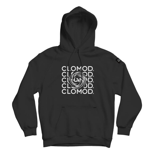 CloMod Twirl φούτερ με κουκούλα, μαύρο