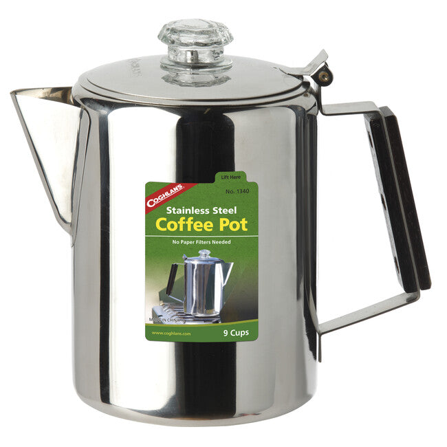 Coghlans Coffee Pot Ανοξείδωτη Καφετιέρα, 9 φλιτζάνια