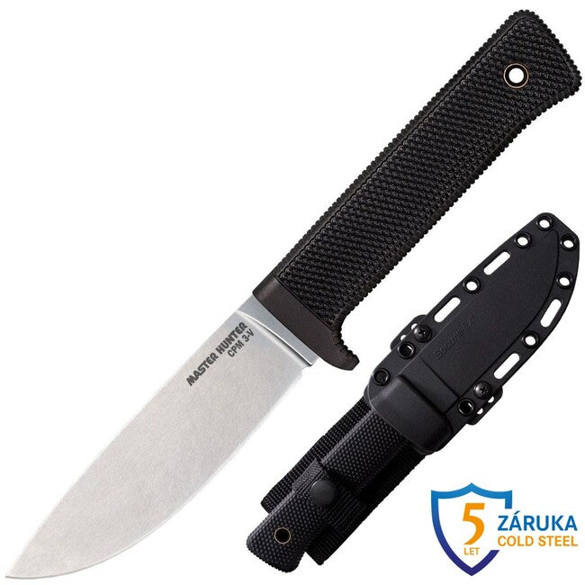 Cold Steel Master Hunter Μαχαίρι με Σταθερή Λάμα 3V, Stonewashed