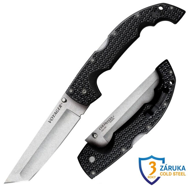 Cold Steel Voyager Extra Large Μαχαίρι Tanto Πτυσσόμενο Pt. Plain (AUS10A)