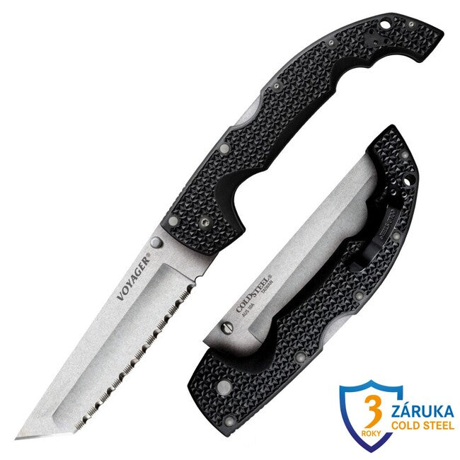 Cold Steel Voyager Extra Large Μαχαίρι Tanto Serrated Κλειστό (AUS10A)
