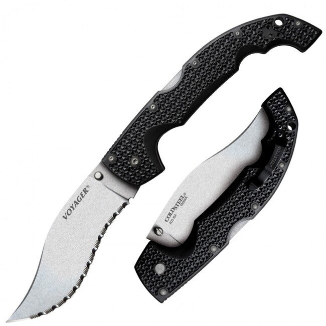 Cold Steel Voyager Vaquero Extra Large Μαχαίρι Διπλής Δράσης Serrated (AUS10A)