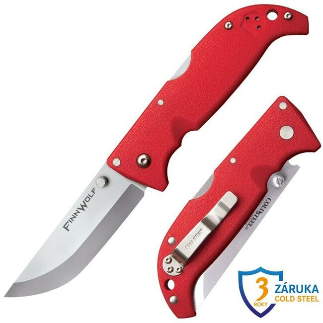 Cold Steel Finn Wolf Αναδιπλούμενο Μαχαίρι Κόκκινη Λαβή (AUS8A)