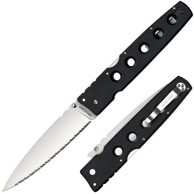 Cold Steel Hold Out Μαχαίρι Διπλής Δράσης 6" Λάμα, Δοντωτή Ακμή