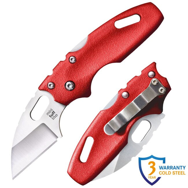 Cold Steel Mini Tuff Lite Μαχαίρι Κλειστού Τύπου Plain Edge Red, Κόκκινο