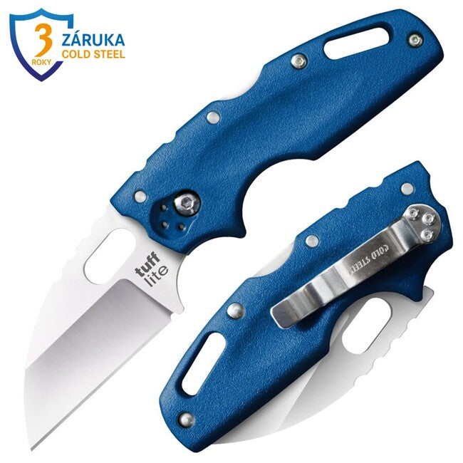 Cold Steel Tuff Lite Μαχαίρι Πτυσσόμενο Plain, Μπλε Λαβή (AUS8A)