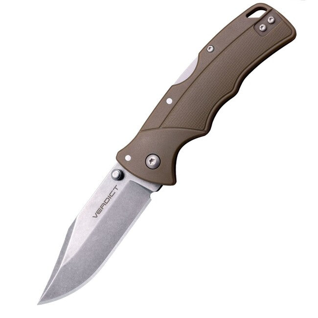 Cold Steel VERDICT CLIP POINT Αναδιπλούμενο Μαχαίρι 4116SS FDE GFN HANDLE
