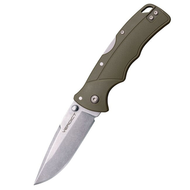 Cold Steel VERDICT SPEAR POINT Μαχαίρι Διπλής Έδρας 4116SS OD Green GFN HANDLE
