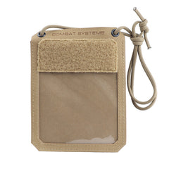 Combat Systems Badge Holder Document Pouch, Coyote Brown