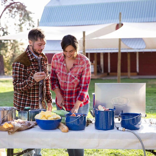 GSI Outdoors Convex Kettle σμαλτωμένο δοχείο 2,8 λ, μπλε