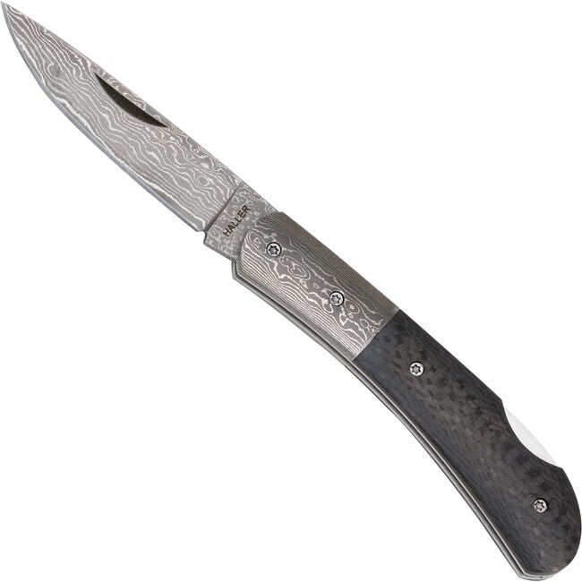 Haller Μαχαίρι Επιβίωσης Damast-Tame με Ατσάλι Damask και Λαβή Carbon Fiber
