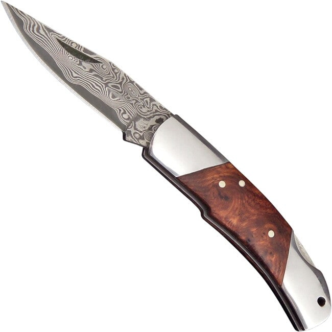 Haller Μαχαίρι Damast Survival Damast-Tame με Ξύλο Ρίζας 71Στρώματα 80623