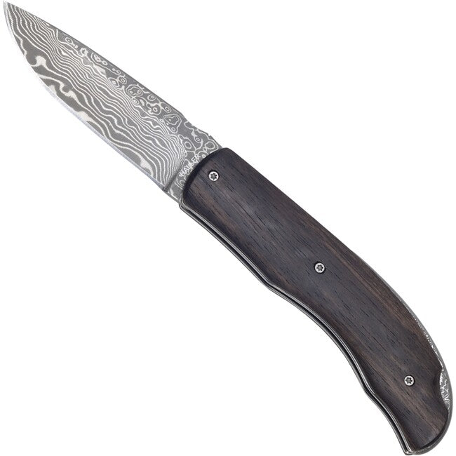 Haller Damastt Μαχαίρι Επιβίωσης με Ατσάλι Damastt, Λαβή Ebonite