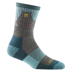 Darn Tough Bear Town Micro Crew Lightweight Cushion Hiking Socks, Aqua