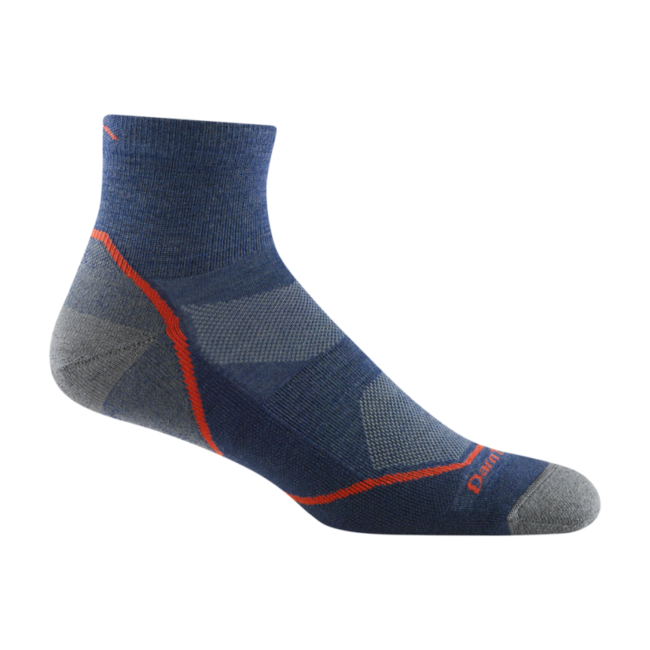 Darn Tough Light Hiker 1/4 Κάλτσες Ελαφρές με Μαξιλάρι, Denim