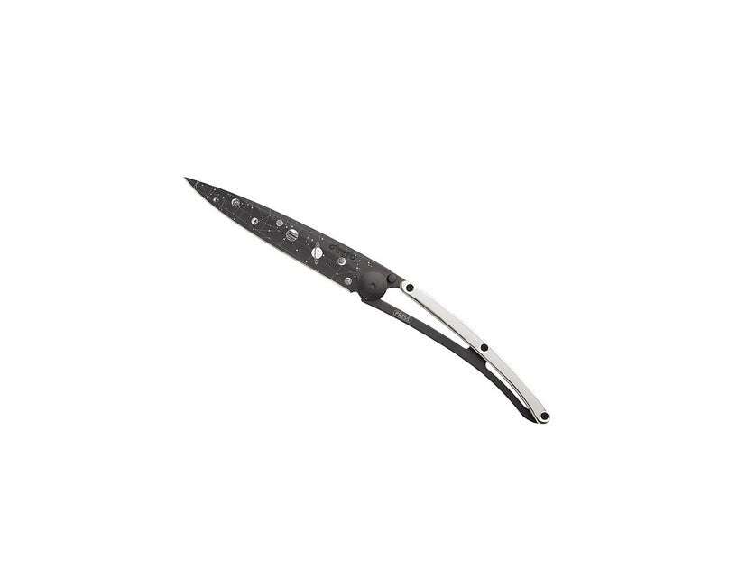 Deejo GOLD Tattoo 9k Αναδιπλούμενο Μαχαίρι, White Gold Astro