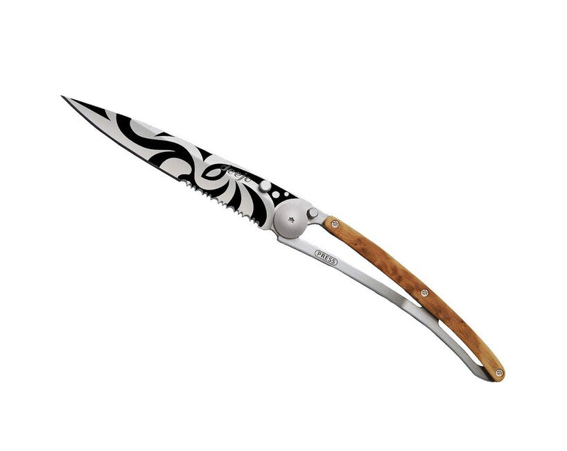 Deejo Serration Αναδιπλούμενο Μαχαίρι juniper Tribal