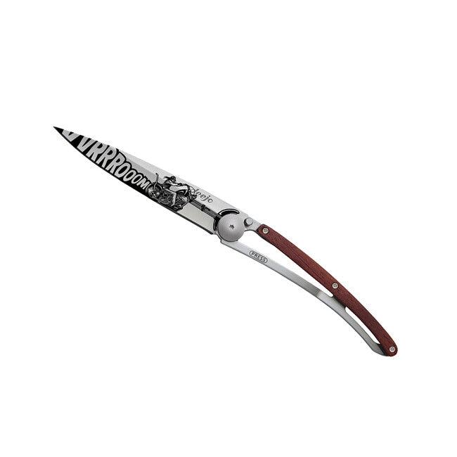 Deejo Tattoo Biker Vroom Αναδιπλούμενο Μαχαίρι, Coralwood