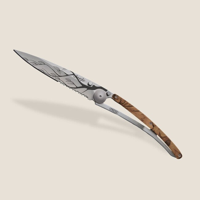 Deejo Tattoo Μαχαίρι Αναδιπλούμενο με Serration, brown camo Tree