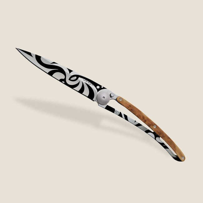 Deejo Tattoo Tribal Μαχαίρι Αναδίπλωσης Juniper Wood