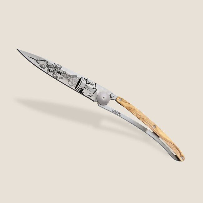 Deejo Tattoo Wood Μαχαίρι Chef Αναδιπλούμενο