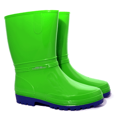 Demar RAINNY women's work rubber boots, neon green
