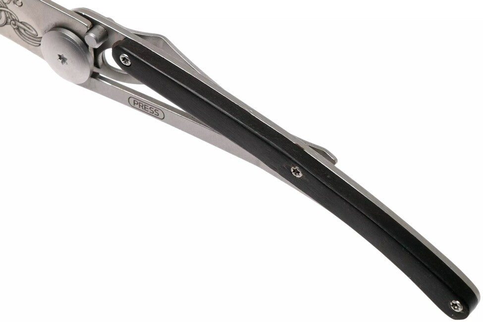 Deejo Tattoo Viking Αναδιπλούμενο Μαχαίρι ebony wood