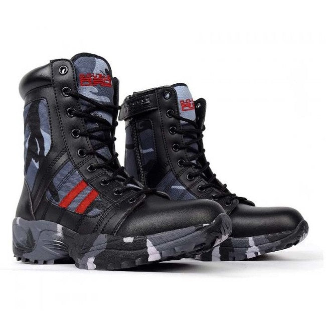 Double Red Black Camo Red Desert παπούτσια