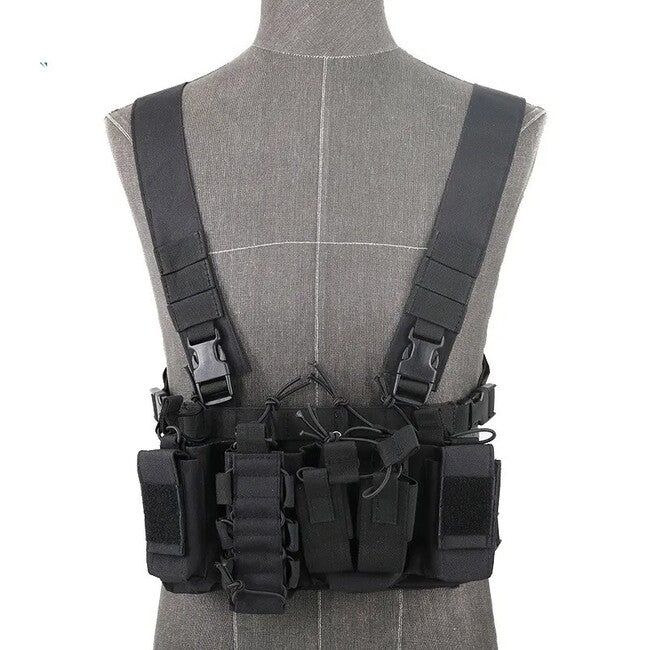 DRAGOWA D3 Chest Rig, μαύρο