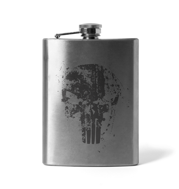 DRAGOWA Frank Ο Punisher Χαραγμένη Επίπεδη Φιάλη 210 ml