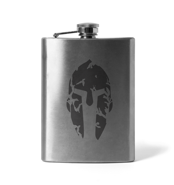 DRAGOWA χαραγμένη πεπλατυσμένη φιάλη Spartan 210 ml