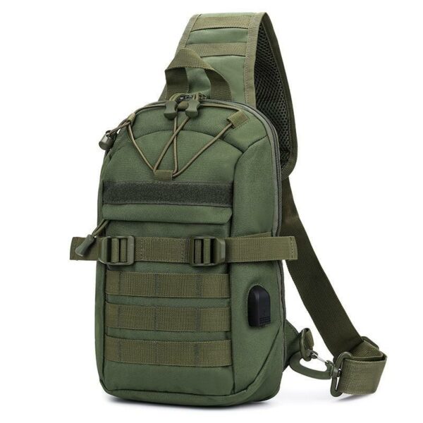 DRAGOWA TACTICAL Σακίδιο πλάτης Oscar με μια τσέπη, πράσινο