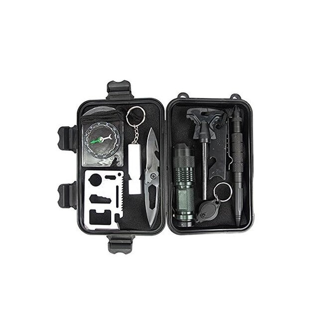 DRAGOWA Tactical Σετ Εξωτερικού Χώρου Επιβίωσης 10 σε 1, Pine, Μικρό