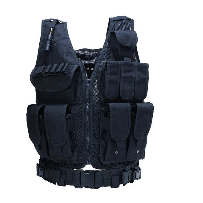 Dragowa Tactical αμάνικο γιλέκο τακτικό, μαύρο