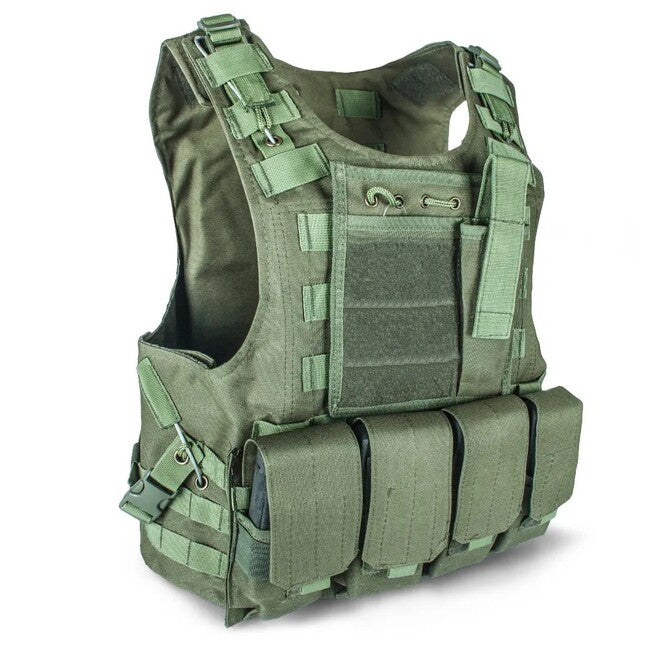 DRAGOWA Γιλέκο Heavy Duty Στρατιωτικό, Λαδί