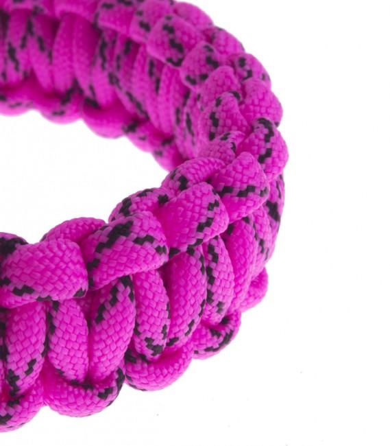 O&T Βραχιόλι Paracord με Πλαστική Αγκράφα, Ροζ