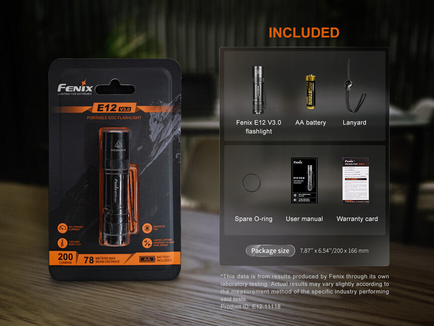 Fenix E12 V3.0 φακός τσέπης