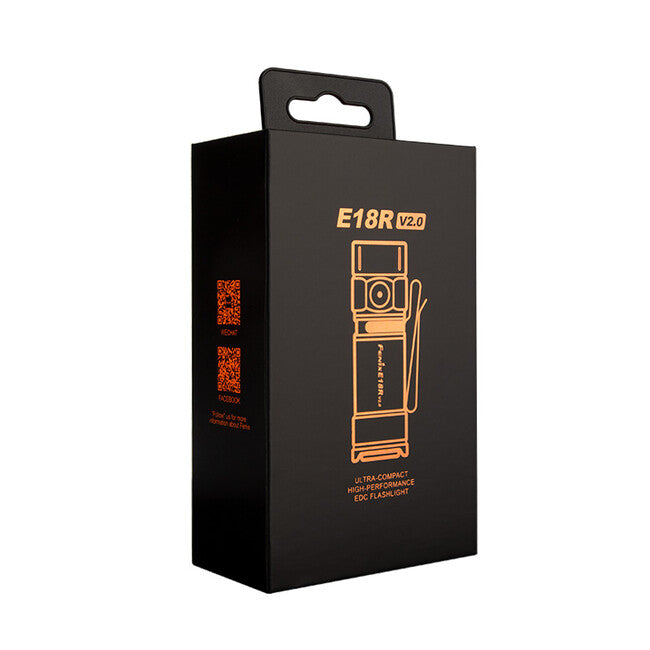 Fenix E18R V2.0 GE φακός επαναφορτιζόμενος, μαύρο