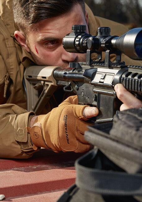 Pentagon Duty Mechanic 1/2 Γάντια χωρίς Δάκτυλα, Μαύρο