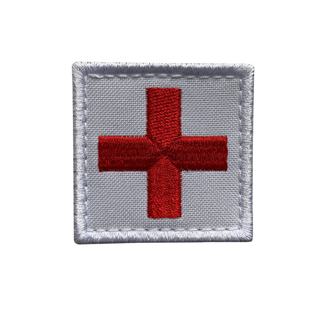 WARAGOD Κεντητή Σταυρός Medic Nάσιμα Λευκό και Κόκκινο Patch