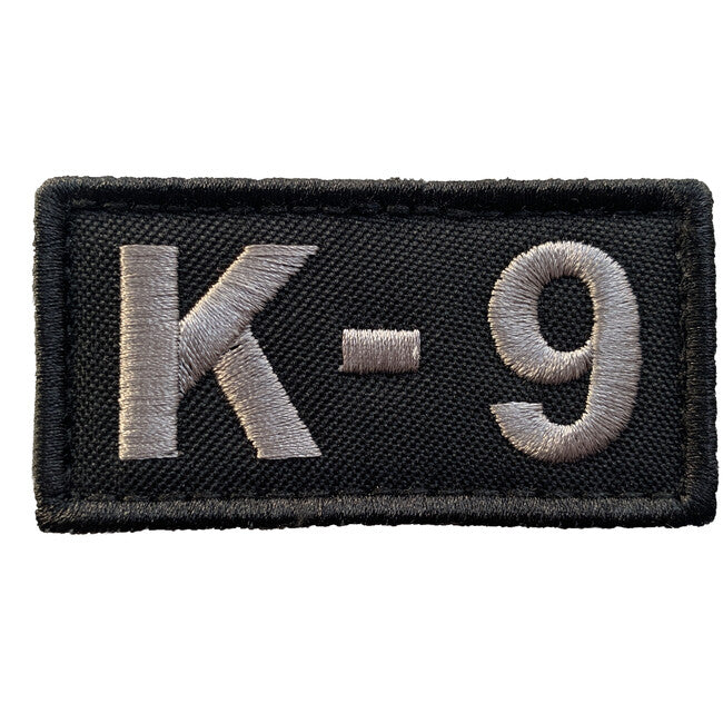 WARAGOD Κέντημα K-9 Μπάλωμα, Μαύρο και Γκρι